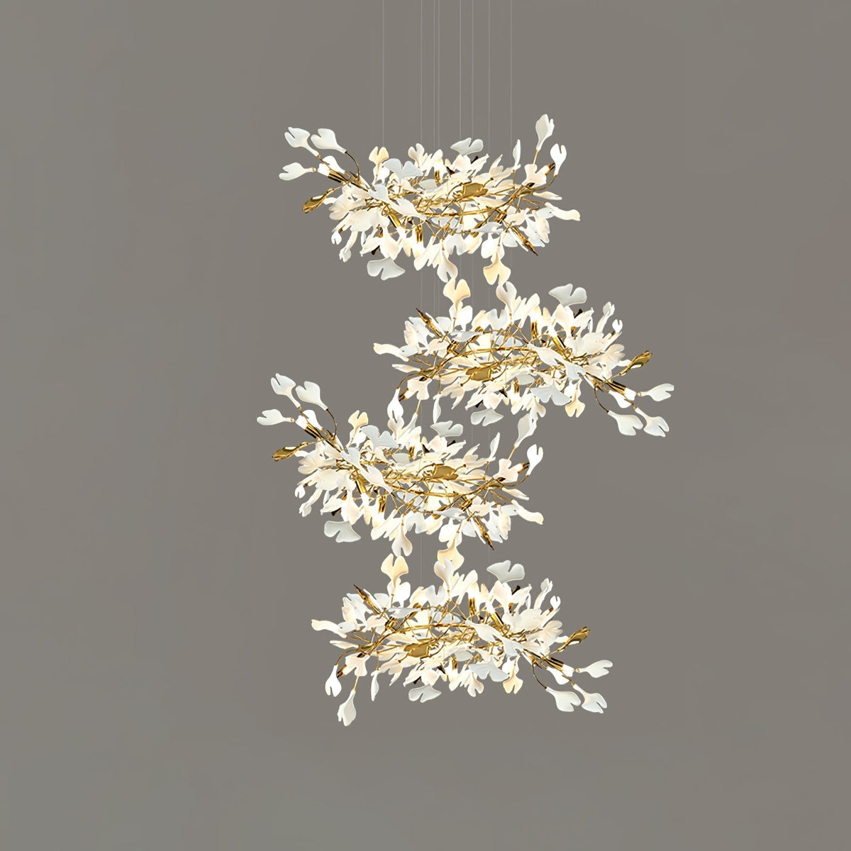 Eurzoris Gingko Leaf Chandelier