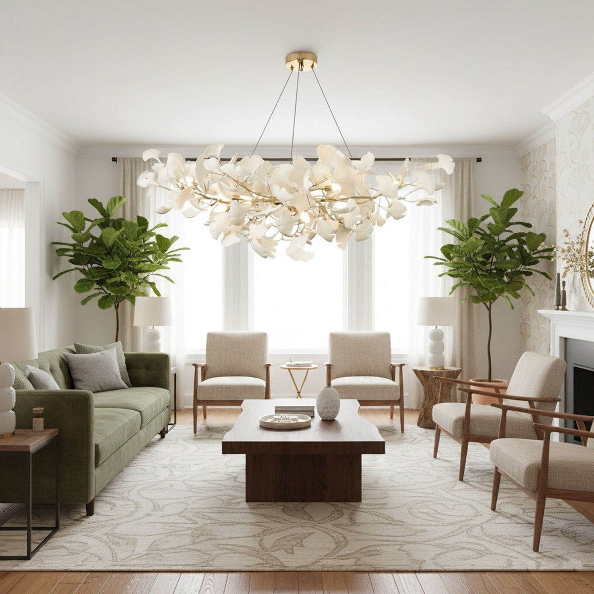 Voena Bloom Gingko Chandelier