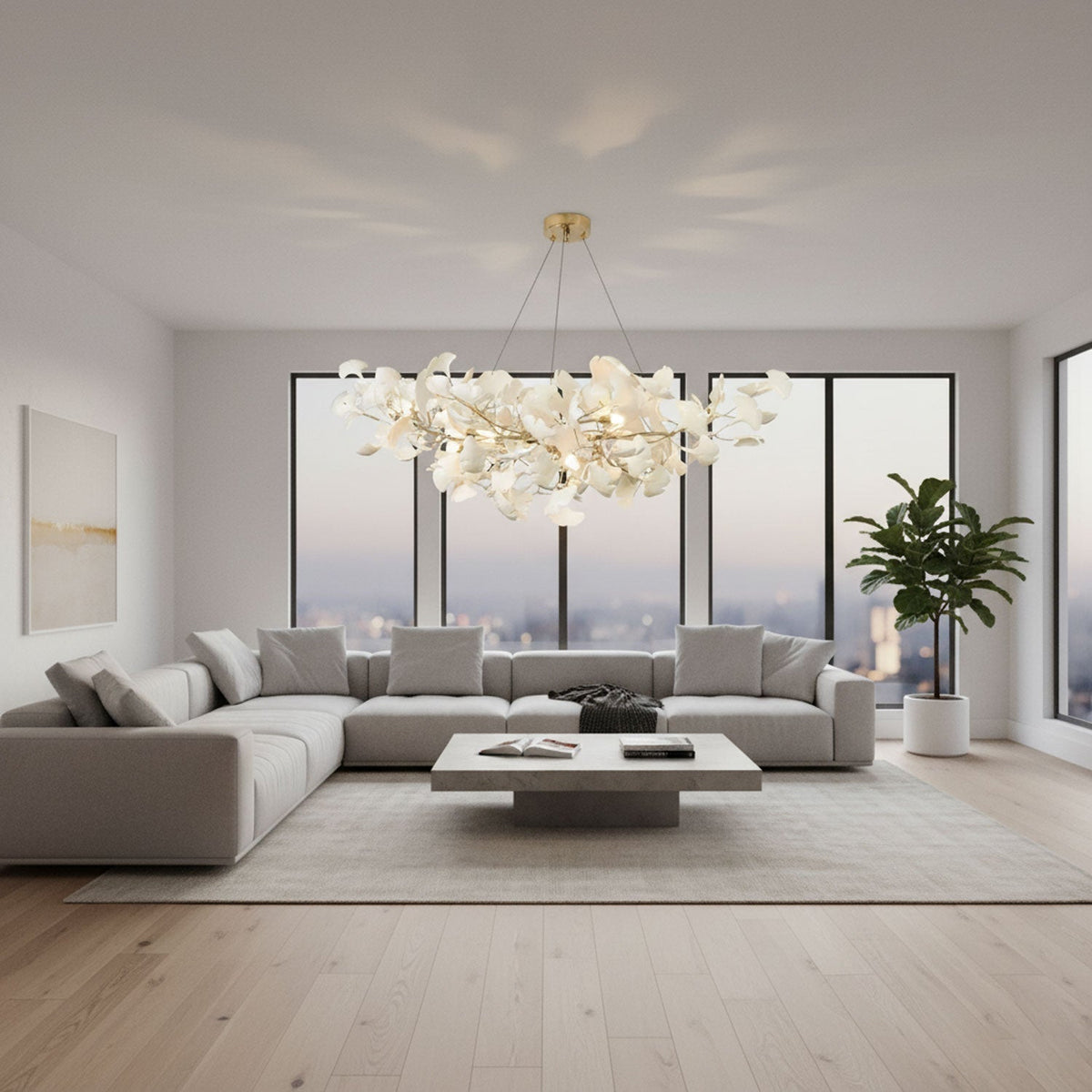 Voena Bloom Gingko Chandelier