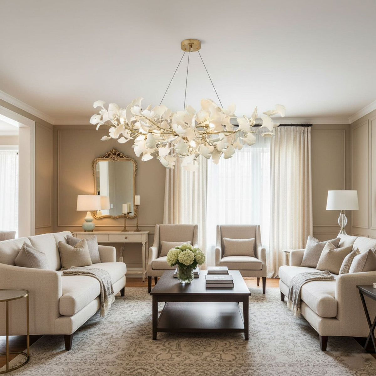 Voena Bloom Gingko Chandelier