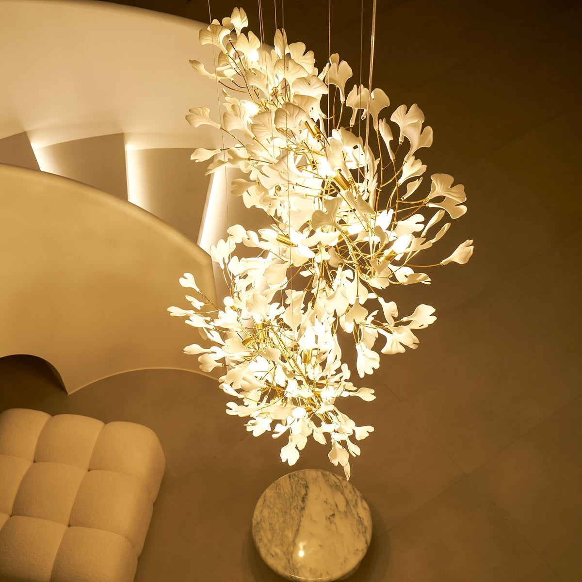 Bough Zephyr Ceramics Chandelier