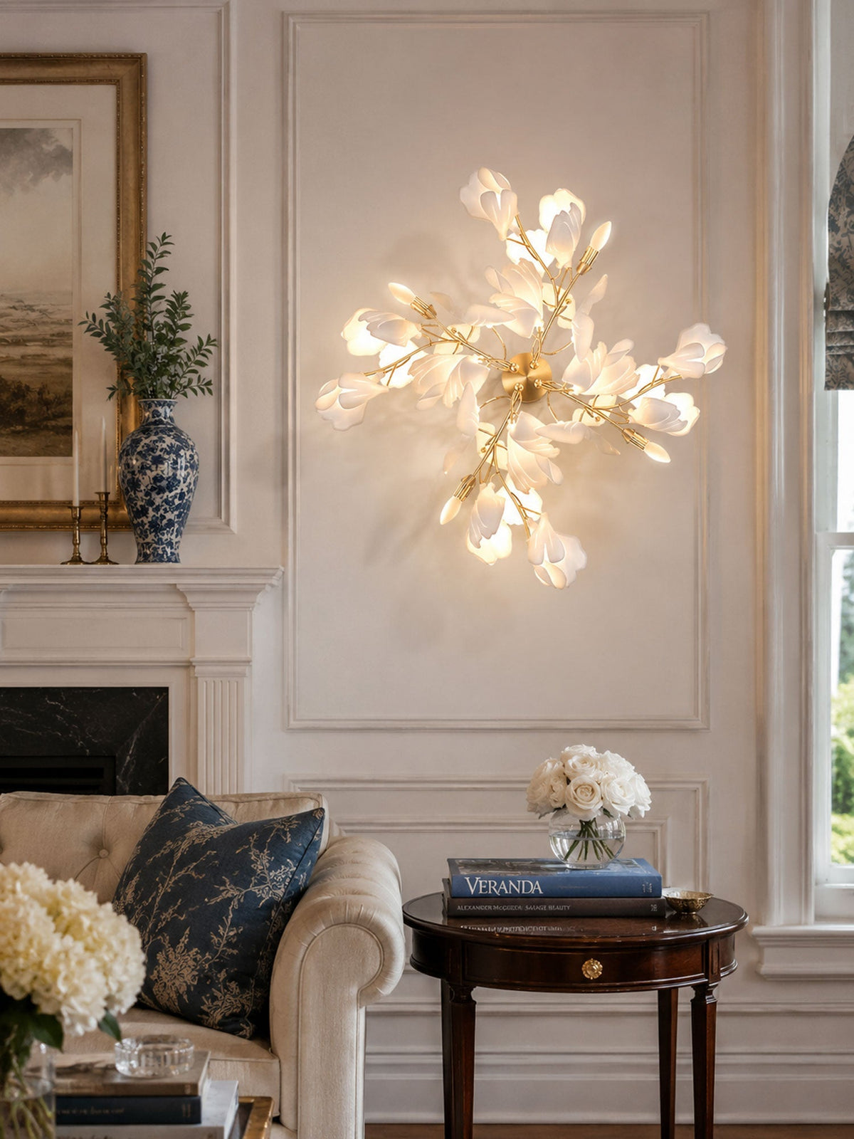 Higus Gingko Flowers Indoor Wall Light