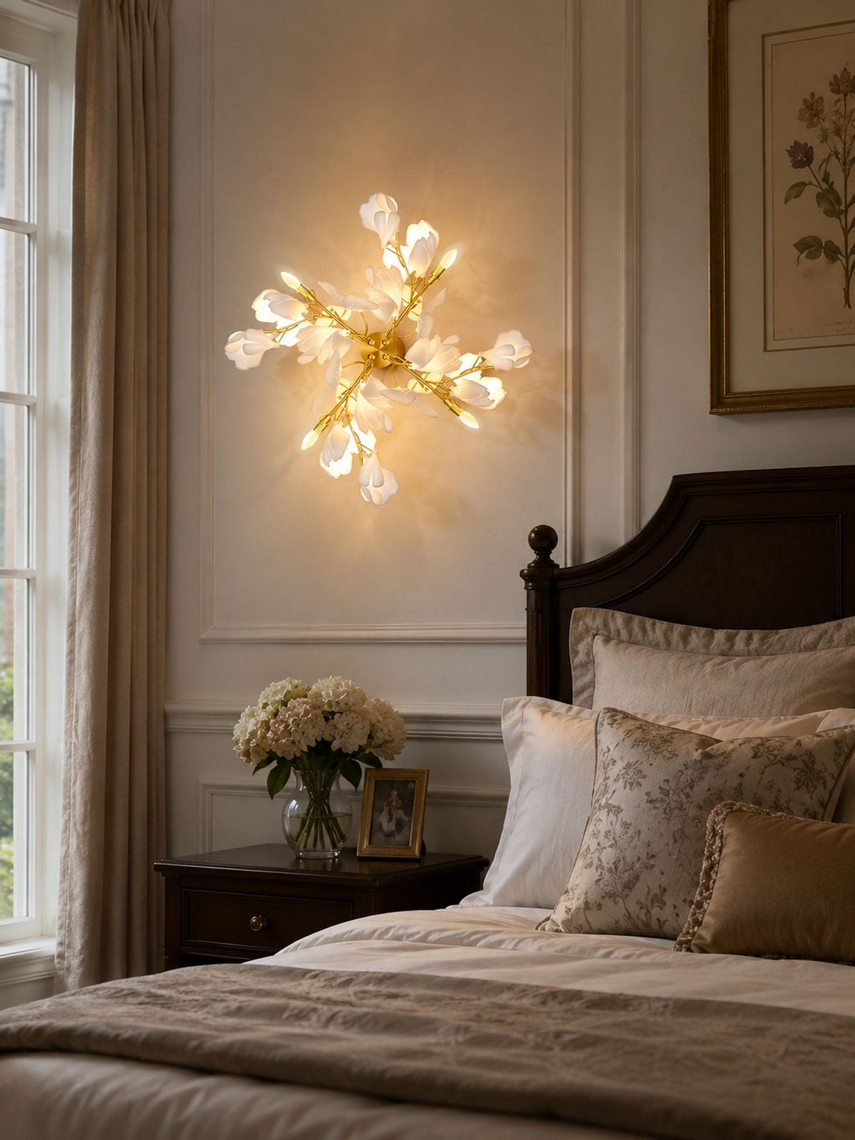 Higus Gingko Flowers Indoor Wall Light