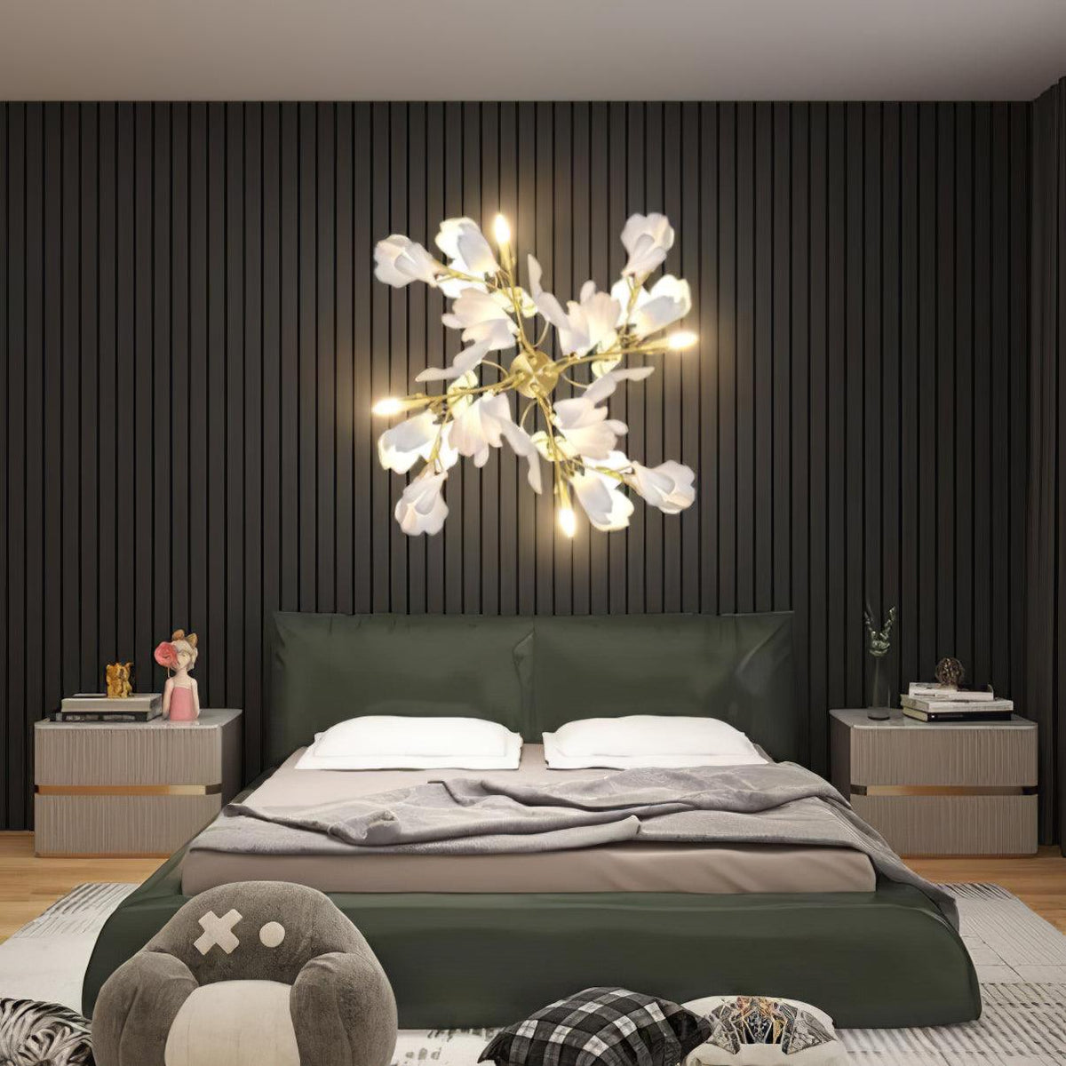Higus Gingko Flowers Indoor Wall Light