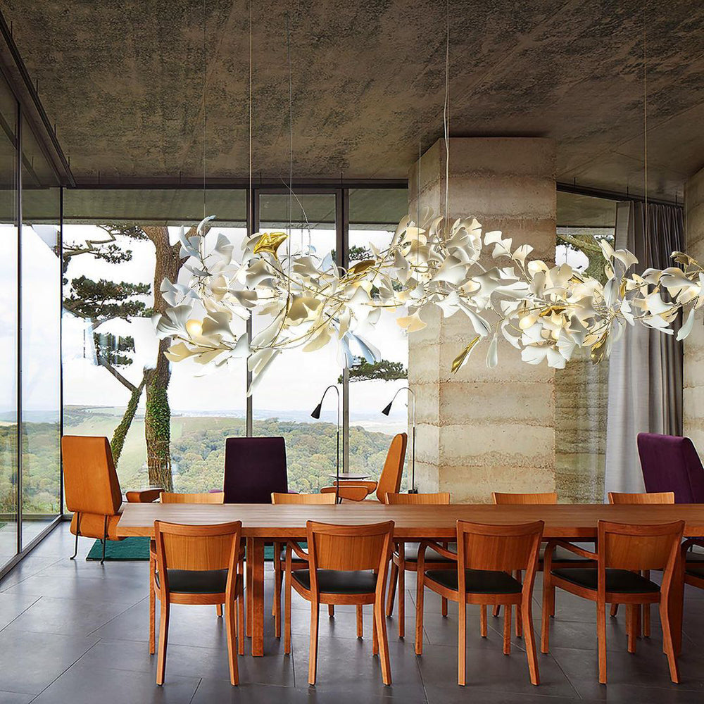 Eurzoris Gingko Leaf Chandelier