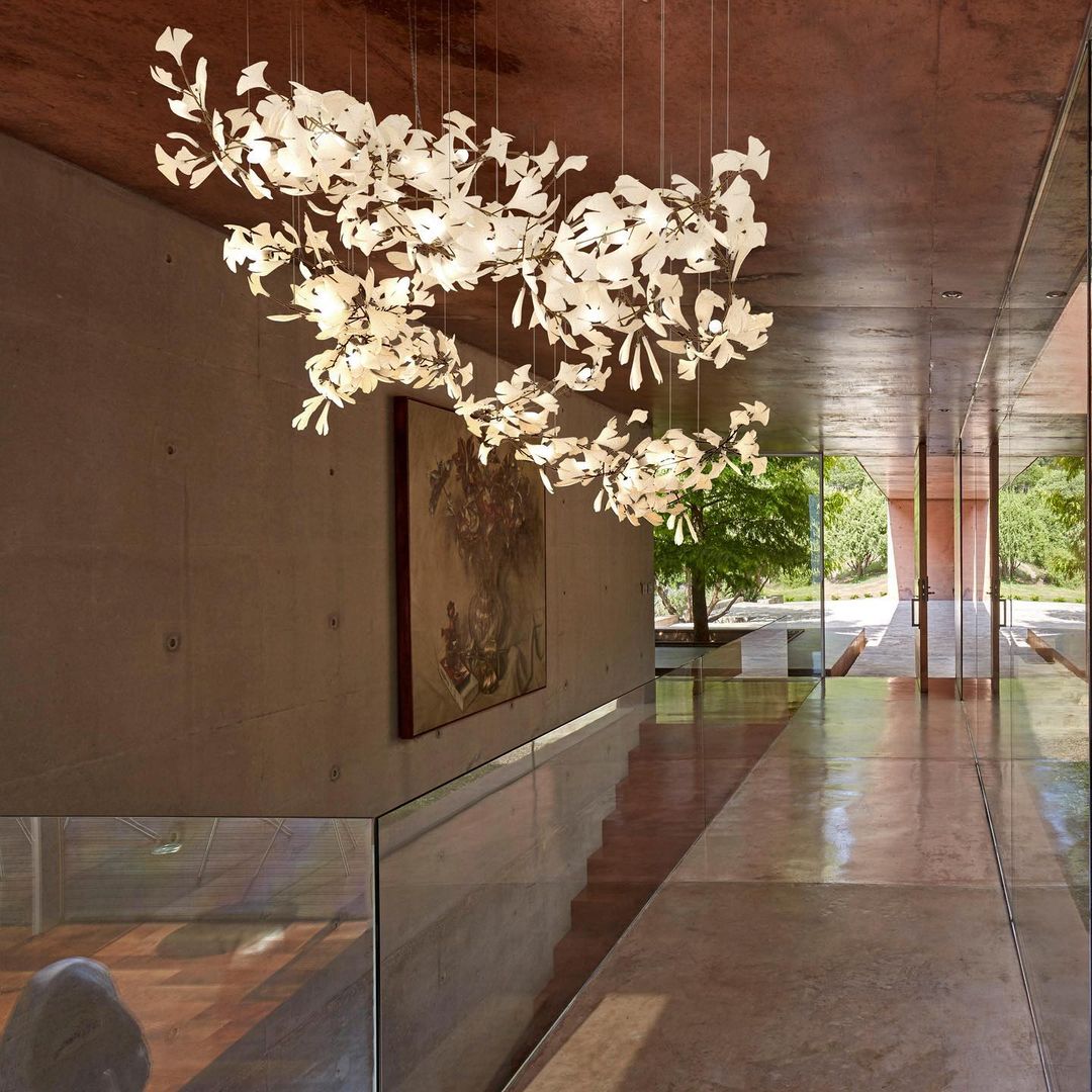 Eurzoris Gingko Leaf Chandelier