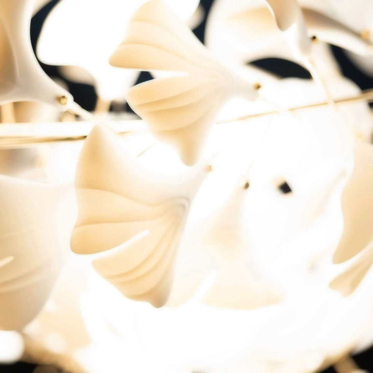 Viraaelle Leaves Combination Gingko Ceramics Chandeliers