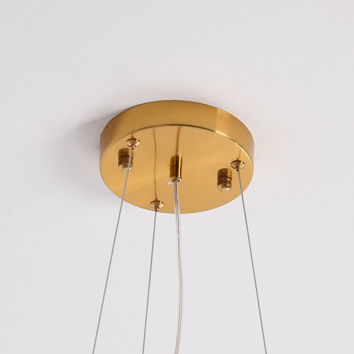 Oden Chandelier Ginkgo Leaf Ceramic Sculptural
