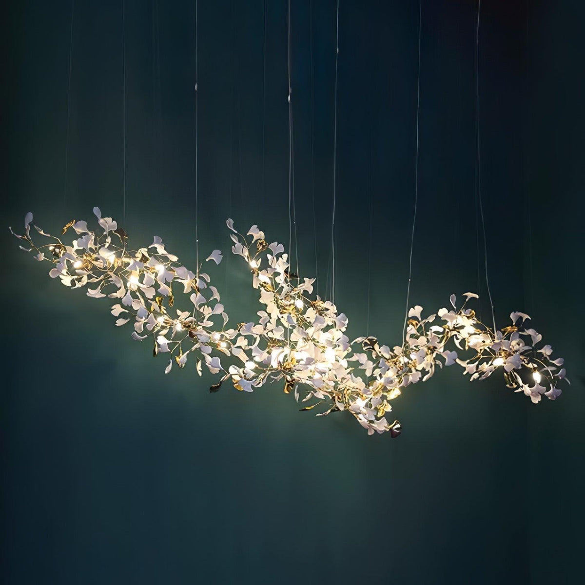 Elorus Double Layer Combination Gingko Chandelier