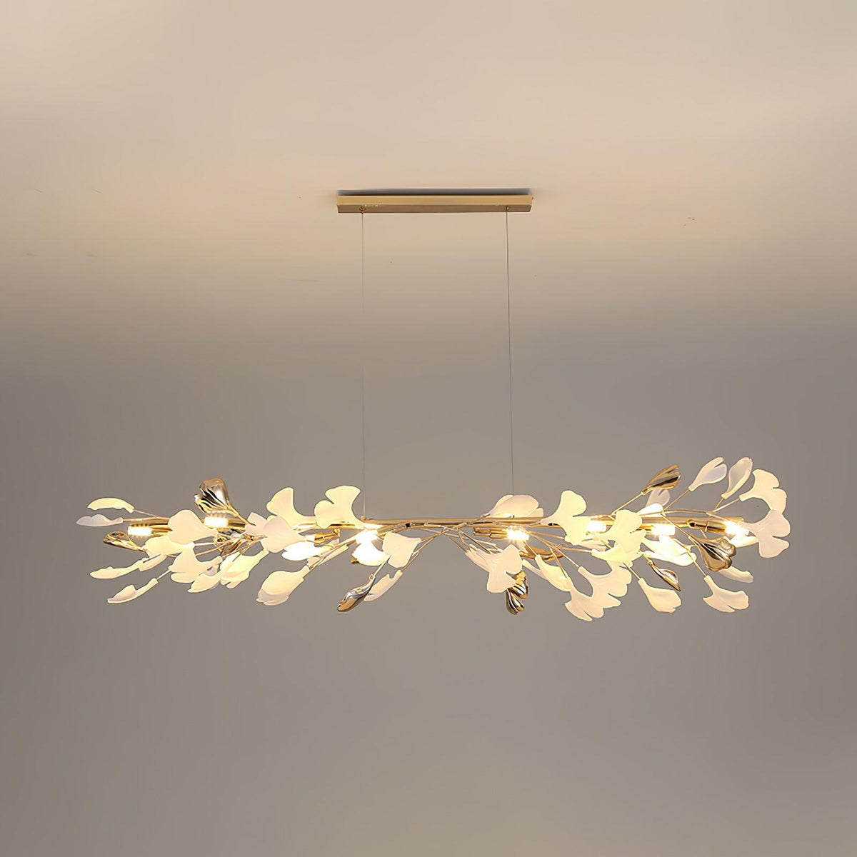Vixu Postmodern Luxury Gingko Ceramics Chandelier