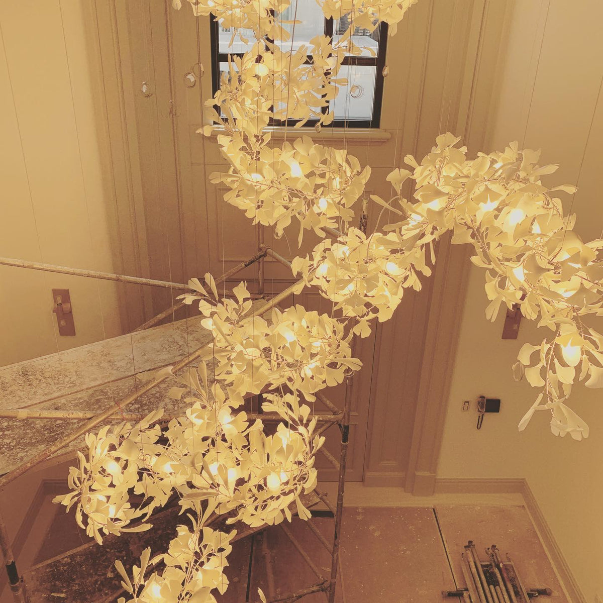 Ginkgo Cluster Chandelier