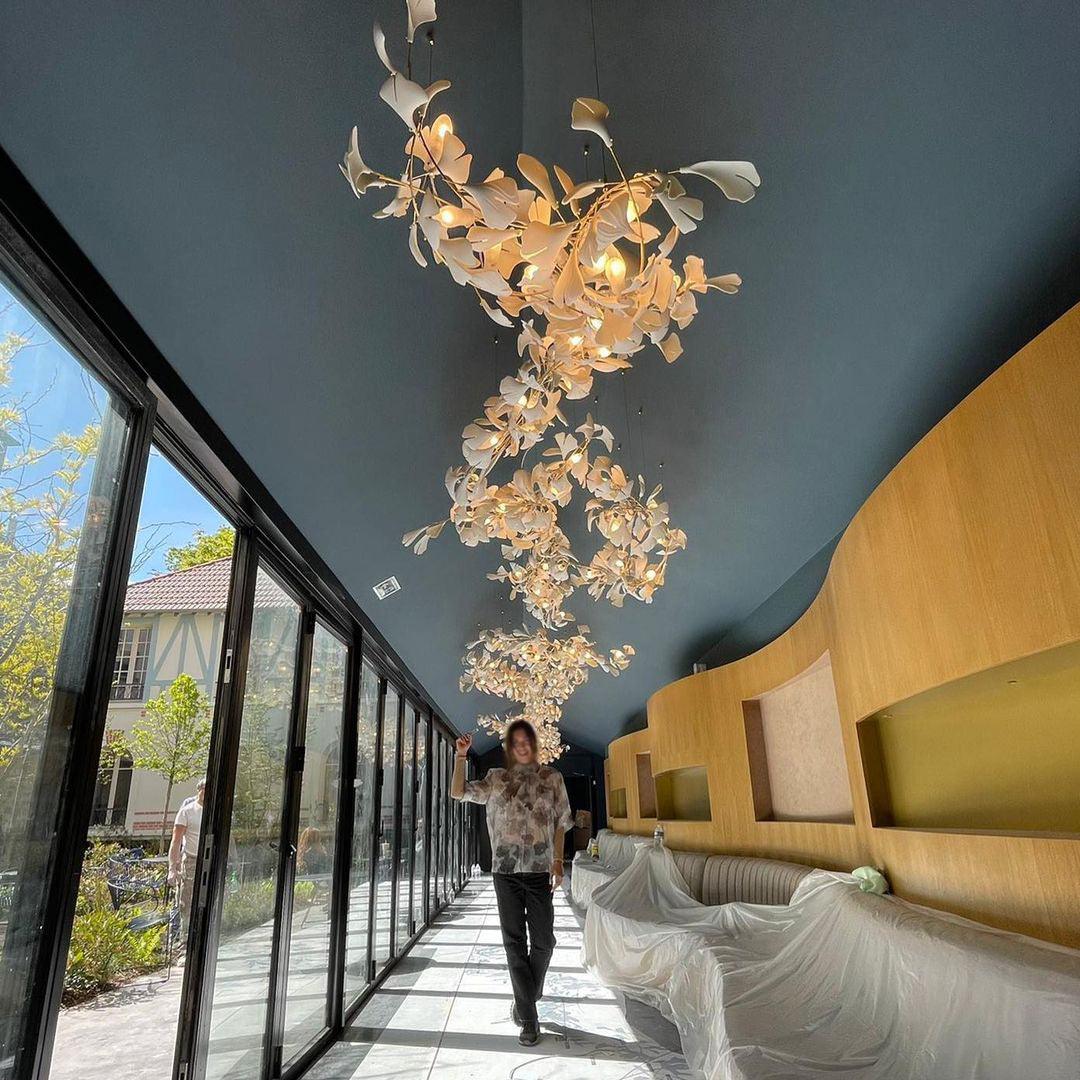 Cerivissa Gingko Ceramic Combination Chandelier