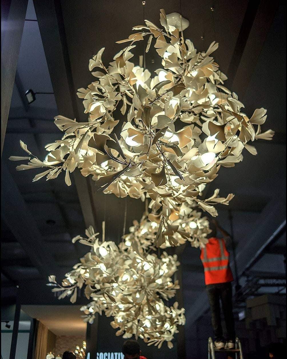 Cerivissa Gingko Ceramic Combination Chandelier
