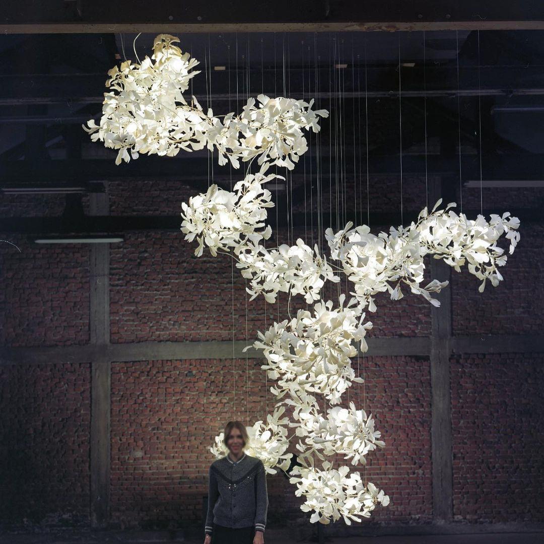 Cerivissa Gingko Ceramic Combination Chandelier