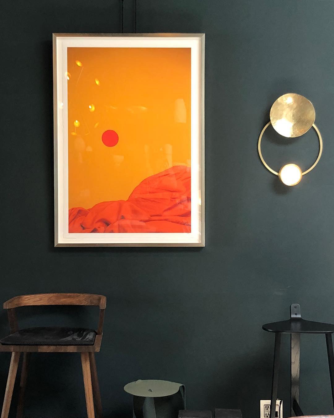 Elynis Brass & Glass Modern Wall Lamp