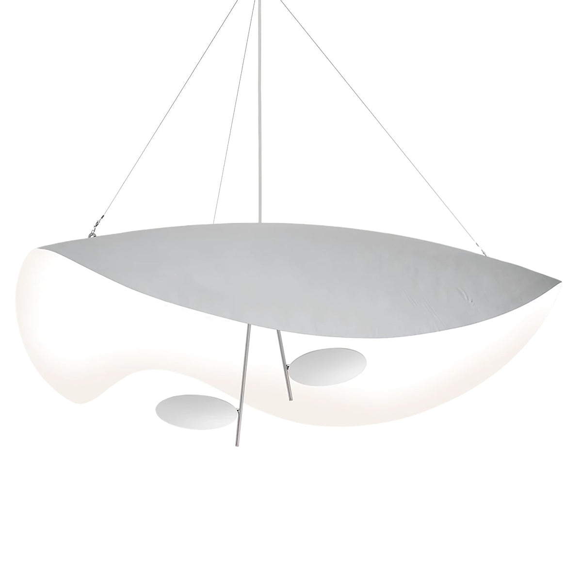 Aurisina Pendant Lamp Black Gold Curved Shade