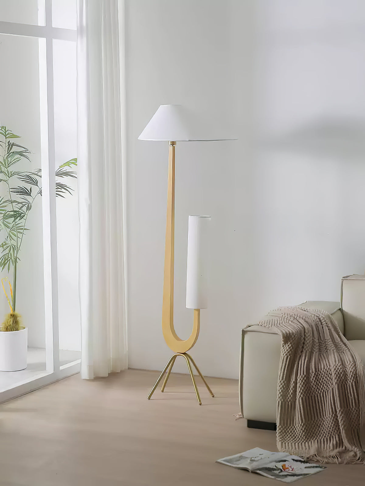 Novael Fabric Scandinavian Floor Lamp