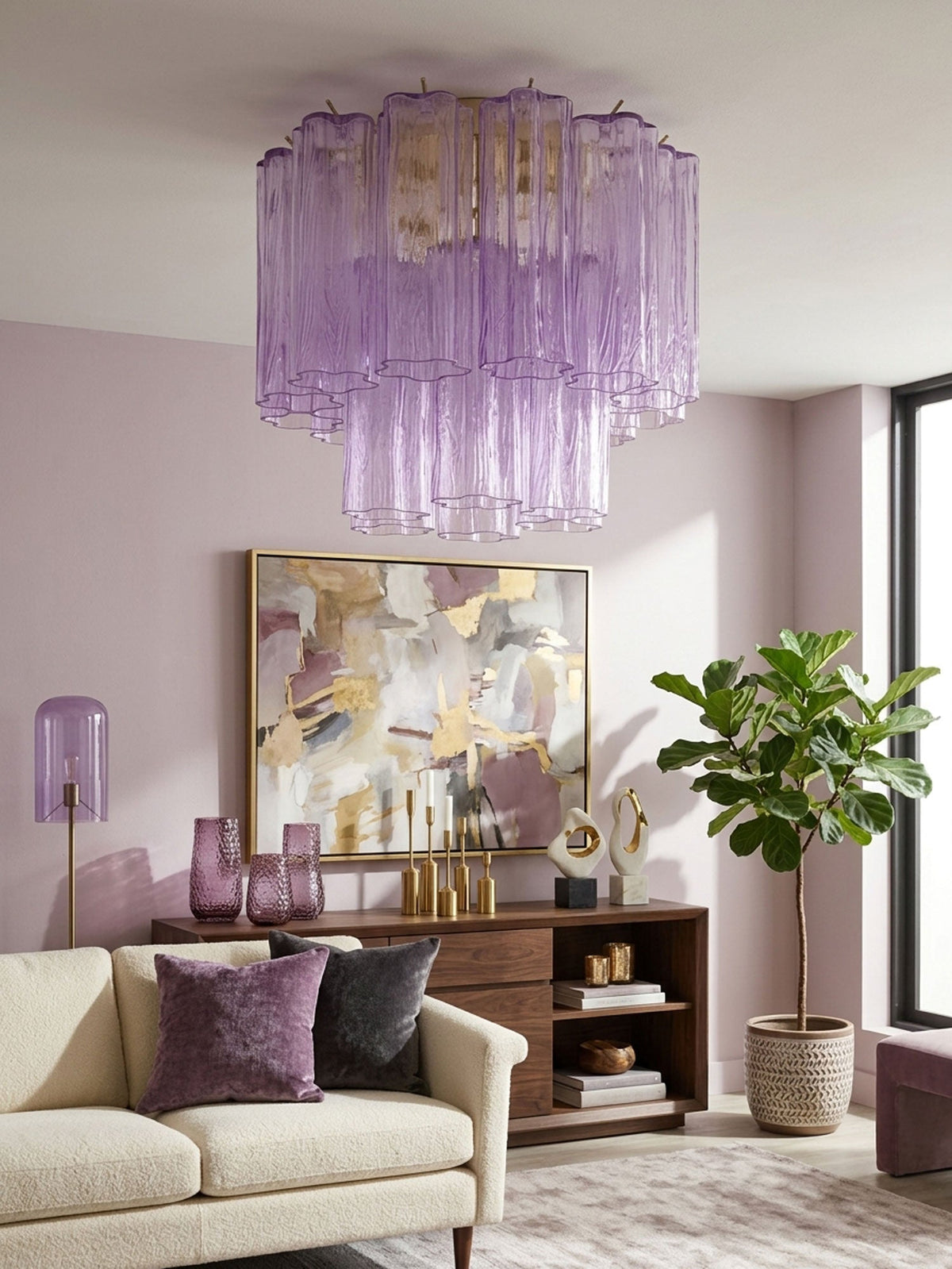 Dania Murano Tubes Flush Mount Ceiling Light