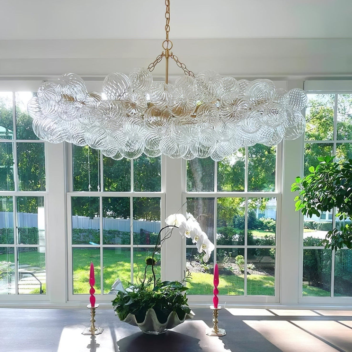 Aurora Chandelier Glass Ball Bubble Modern