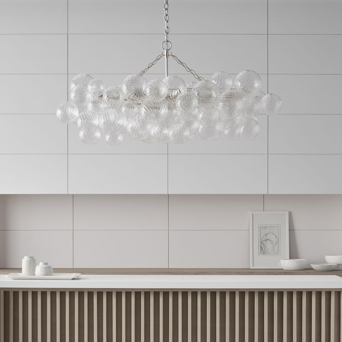Aurora Chandelier Glass Ball Bubble Modern