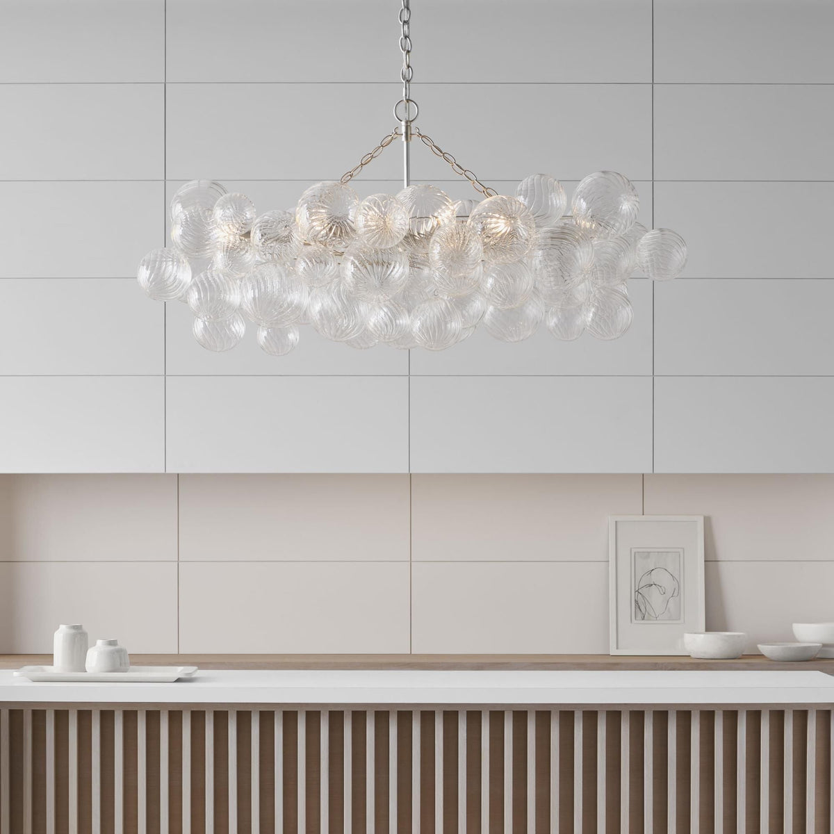 Aurora Chandelier Glass Ball Bubble Modern
