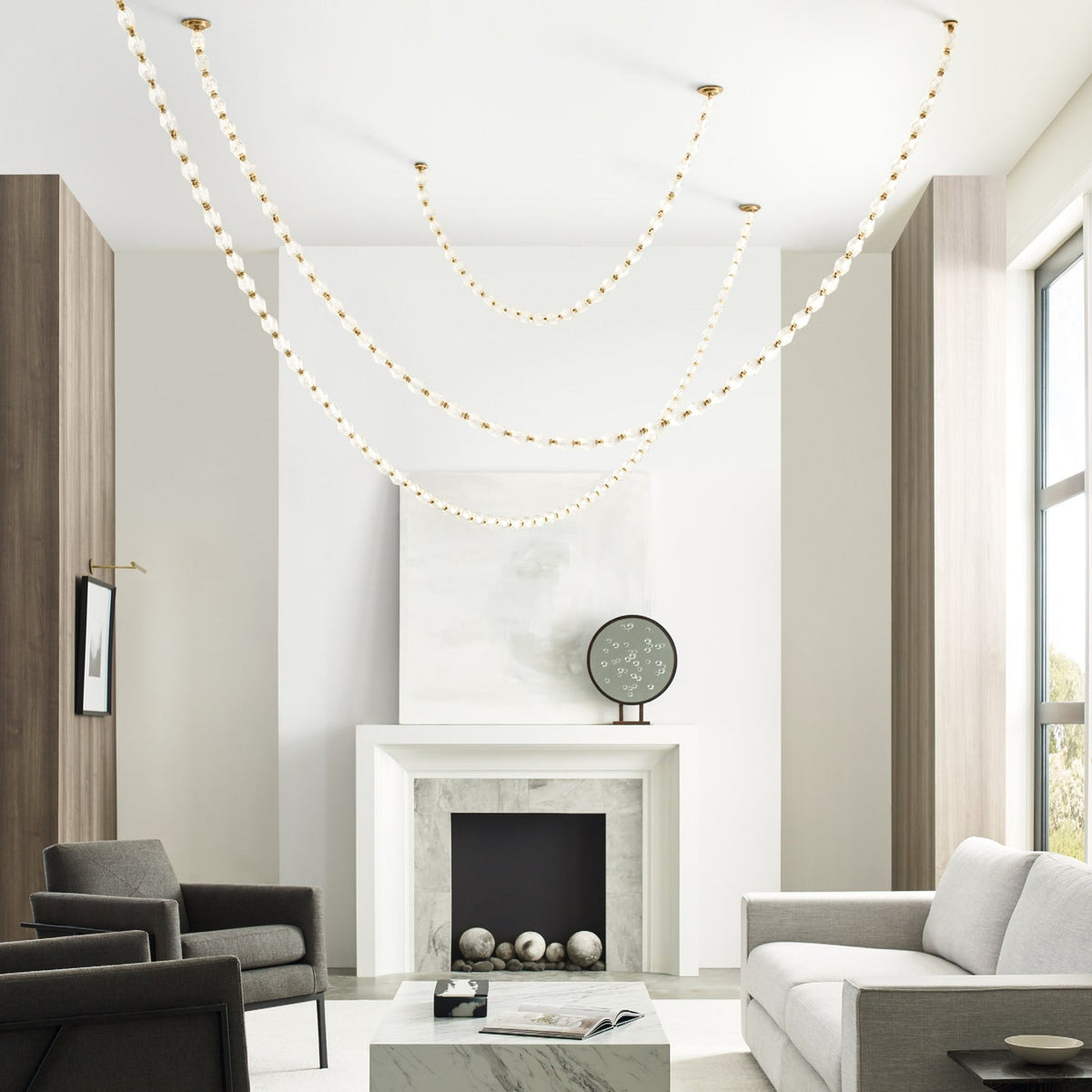 Pearlene Beaded Chandelier