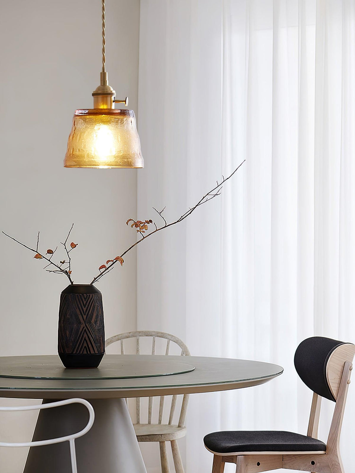 Lioreraya Pendant Lamp Copper Glass for Dining