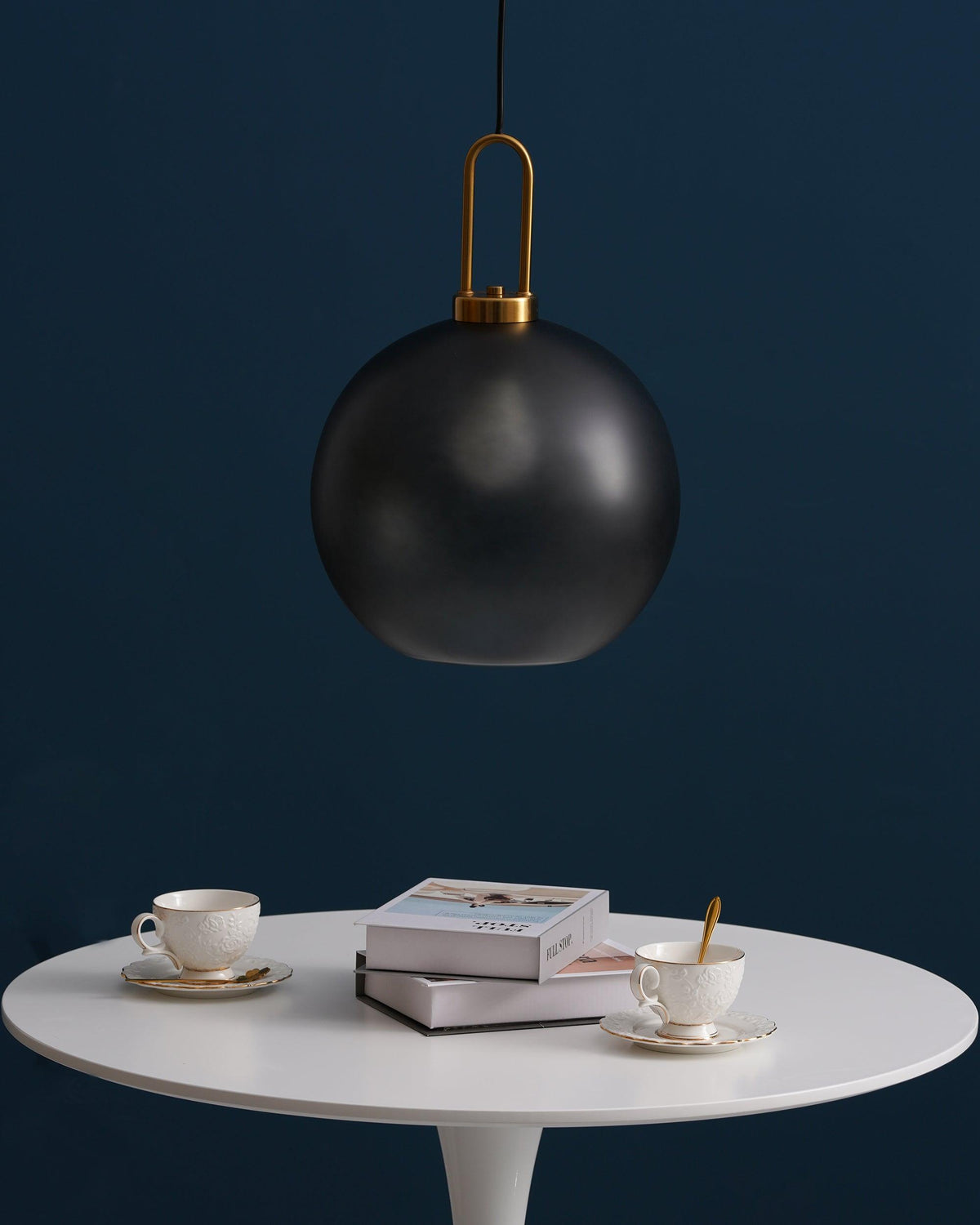 Sevelo Pendant Lamp Frosted Glass Swag Adjustable