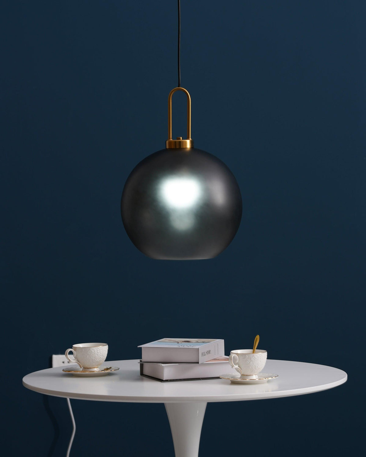 Sevelo Pendant Lamp Frosted Glass Swag Adjustable