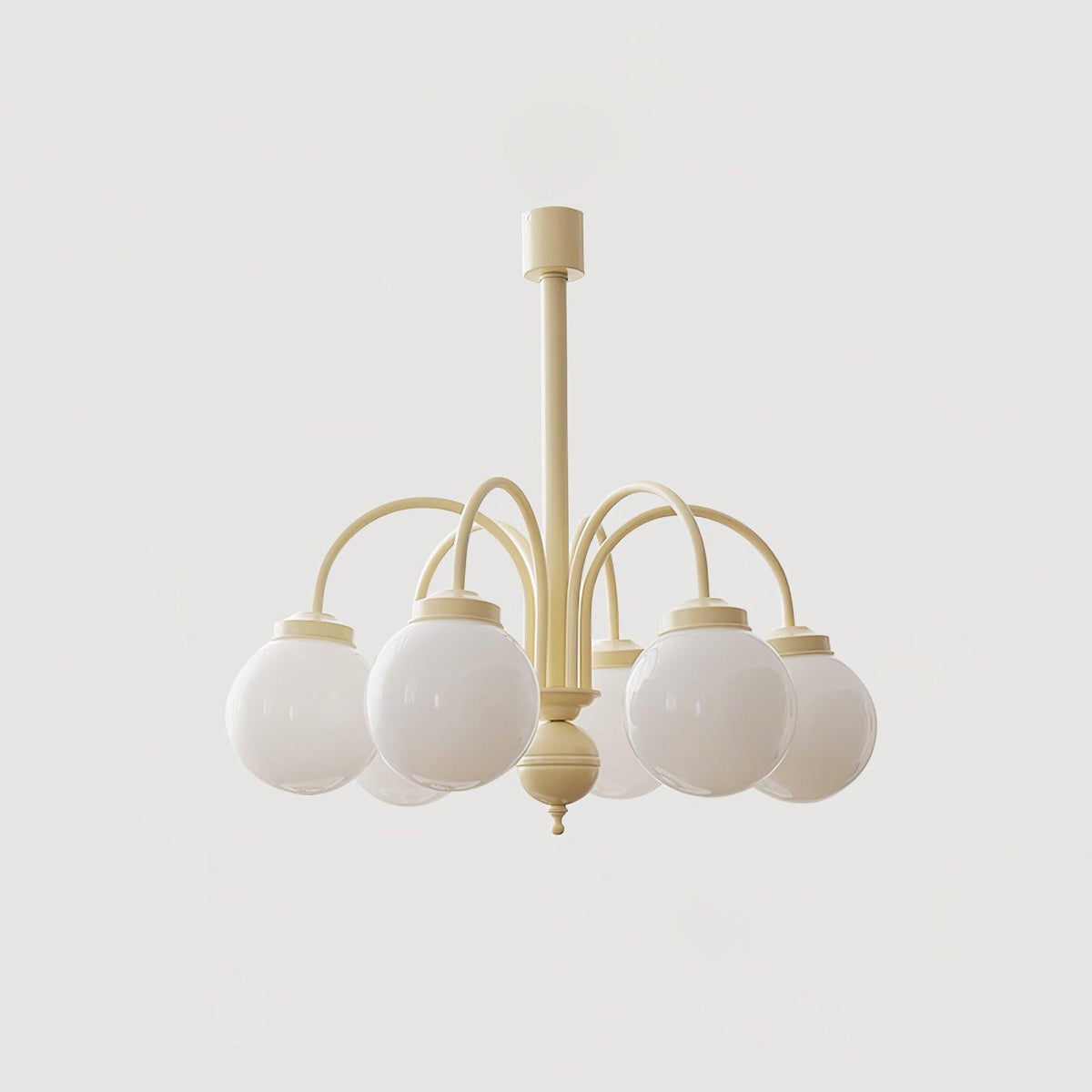 Velaora Chandelier Cream Glass Spheres