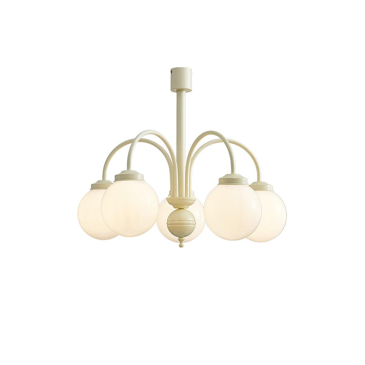 Velaora Chandelier Cream Glass Spheres