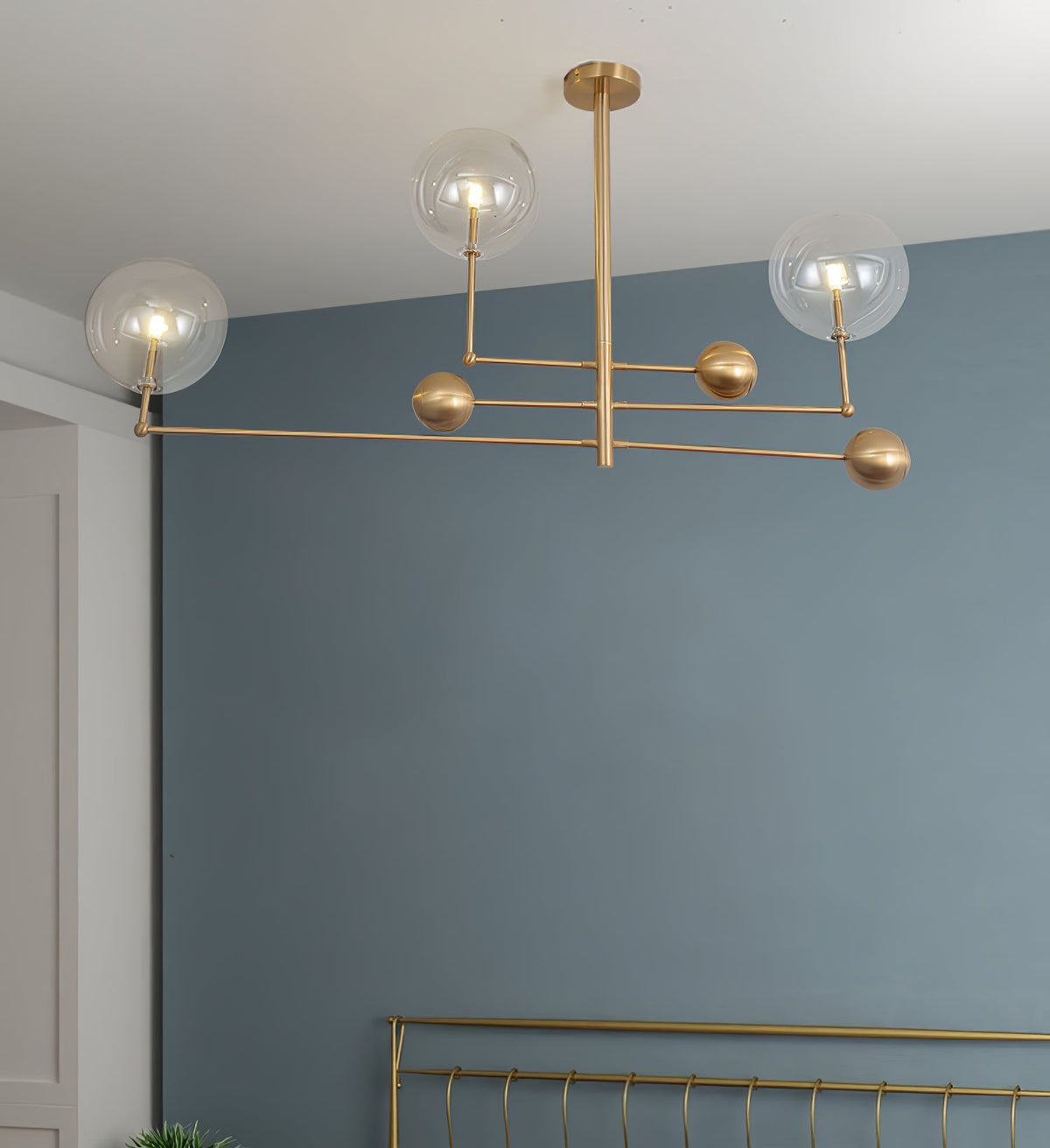 Orbit Contemporary Glass Chandelier