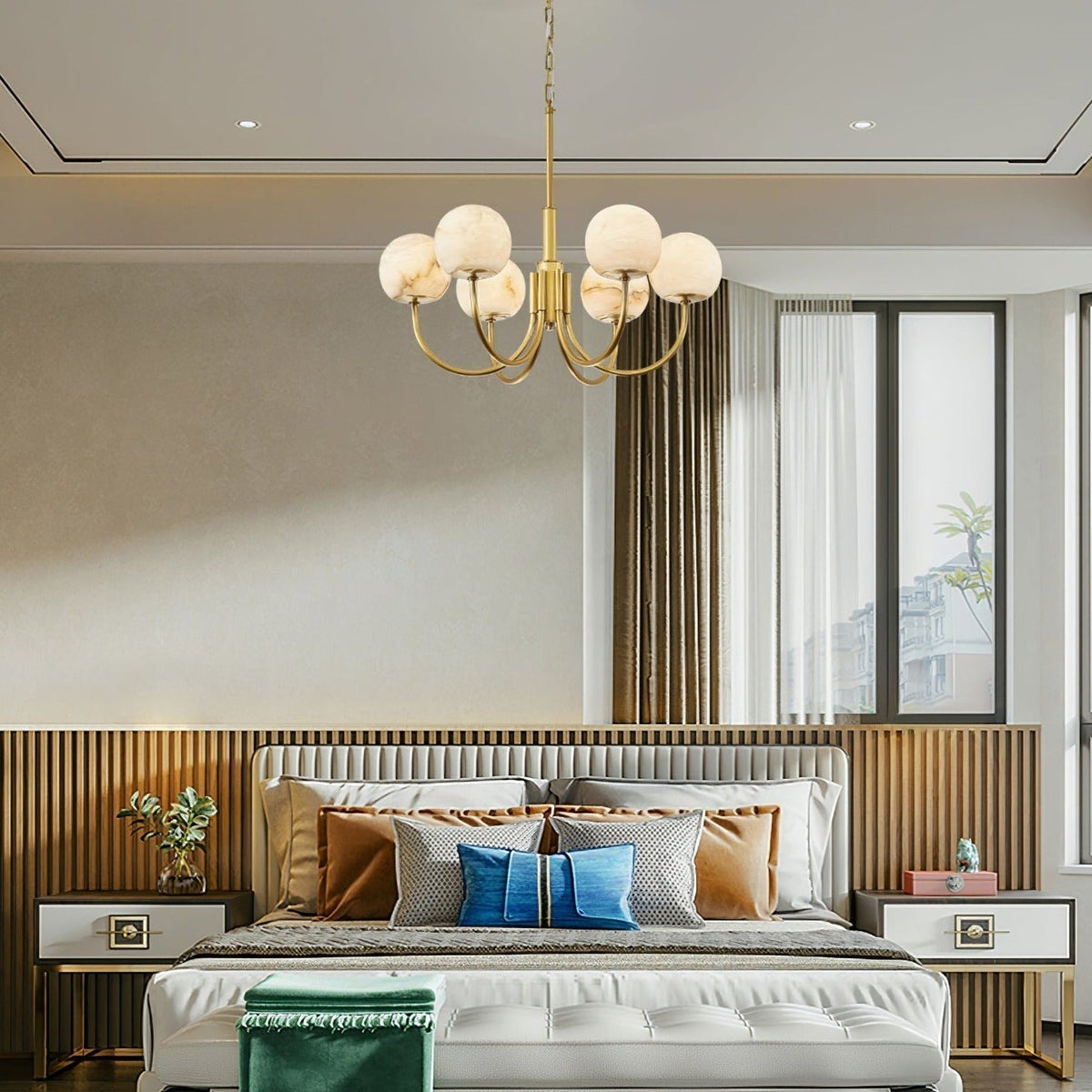 Chandelier Alabaster Luxury