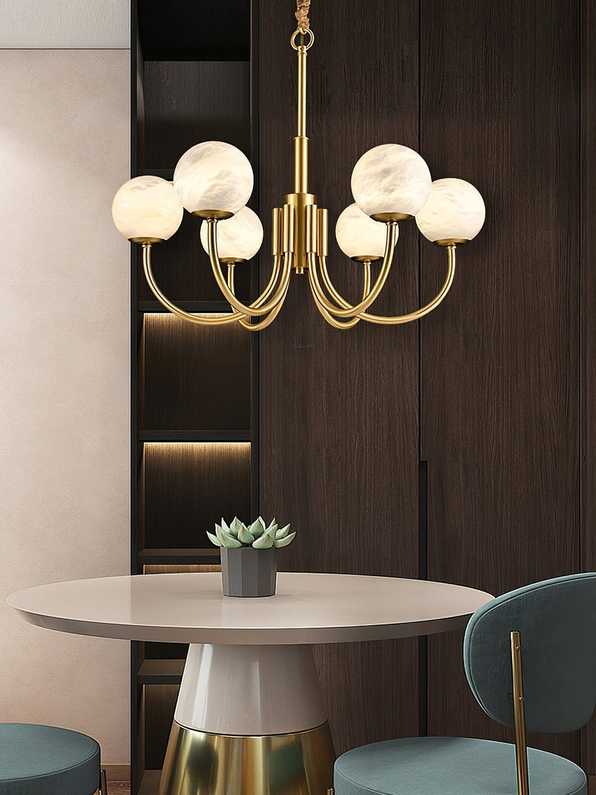 Chandelier Alabaster Luxury