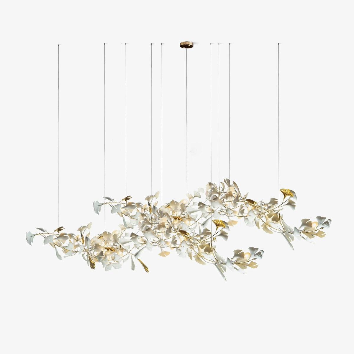 Viraaelle Leaves Combination Gingko Ceramics Chandeliers