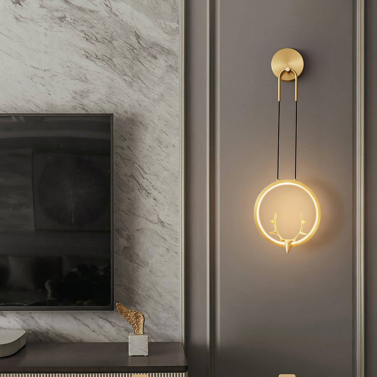 Kirixy Brass Whimsical Wall Lamp