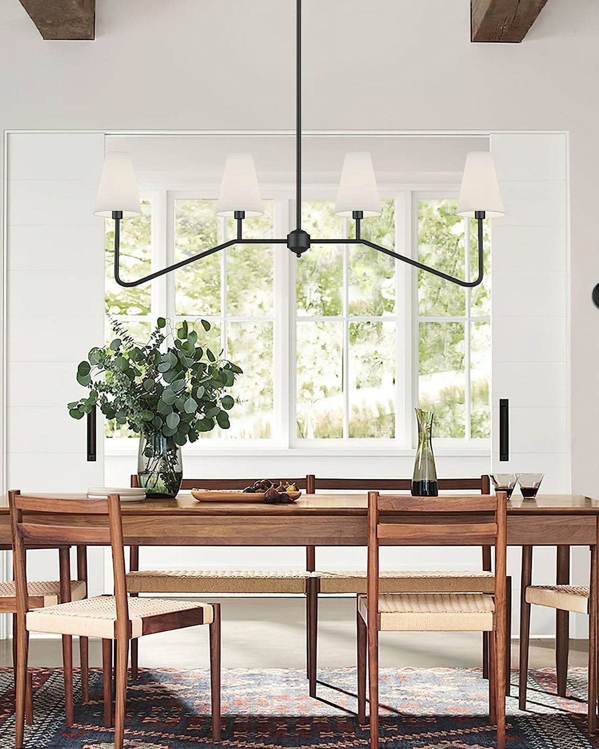 Oriinissa Chandelier Brass Curved Beige Linear