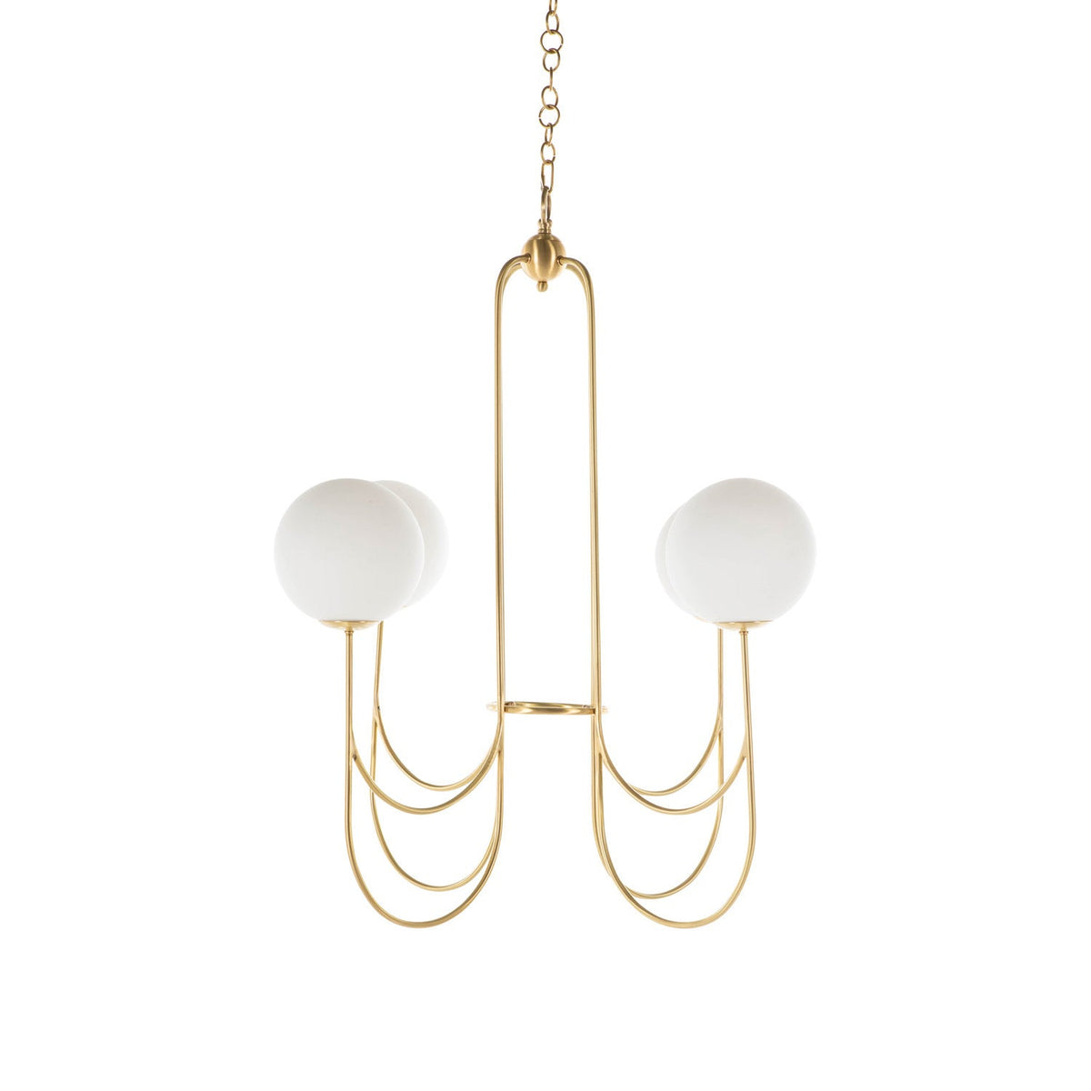 Mjolkuvyi Modern Minimalist Glass Metal Chandelier
