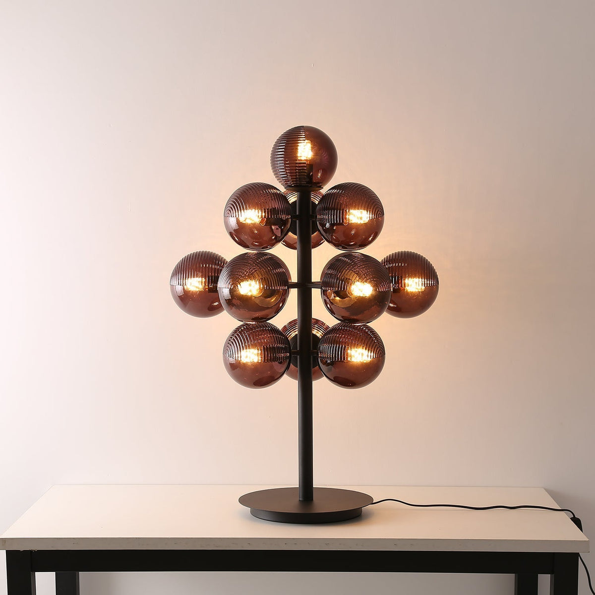 Wesley Modern Glass Table Lamp
