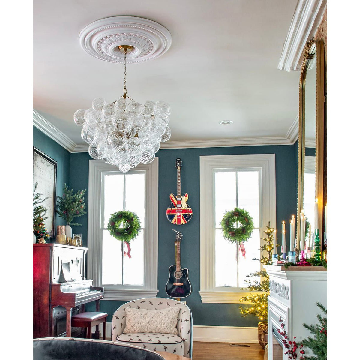 Aurora Chandelier Glass Ball Bubble Modern