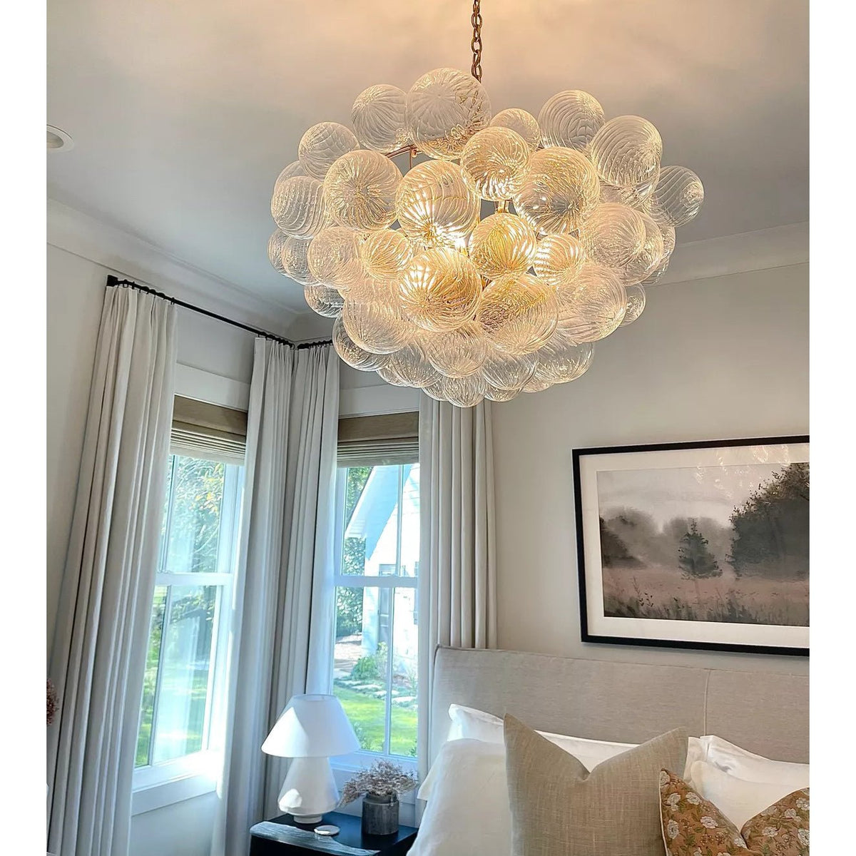 Aurora Chandelier Glass Ball Bubble Modern