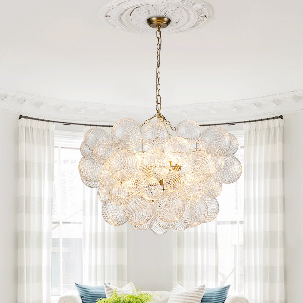Aurora Chandelier Glass Ball Bubble Modern