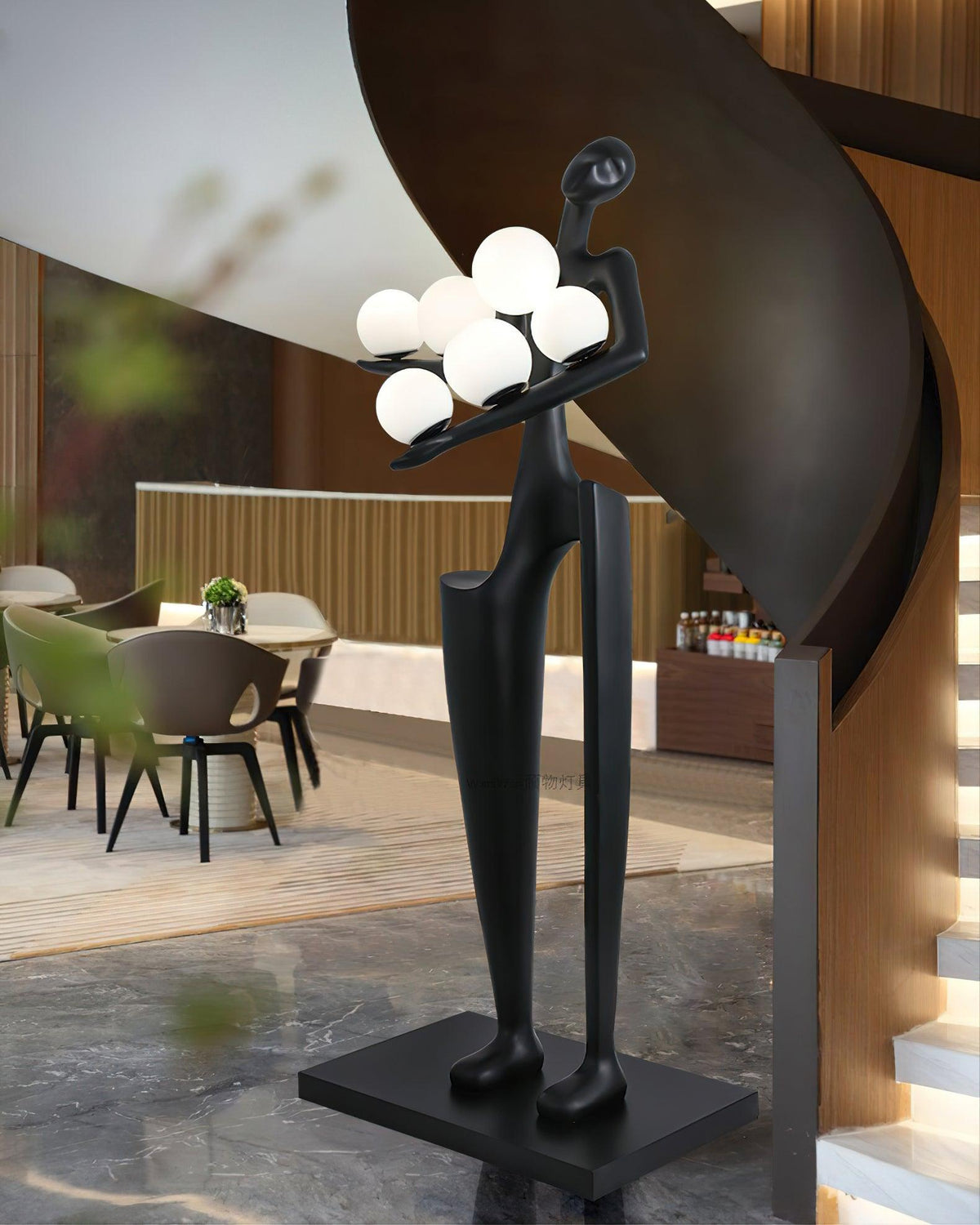 Viraeette Plastic Artistic Floor Lamp