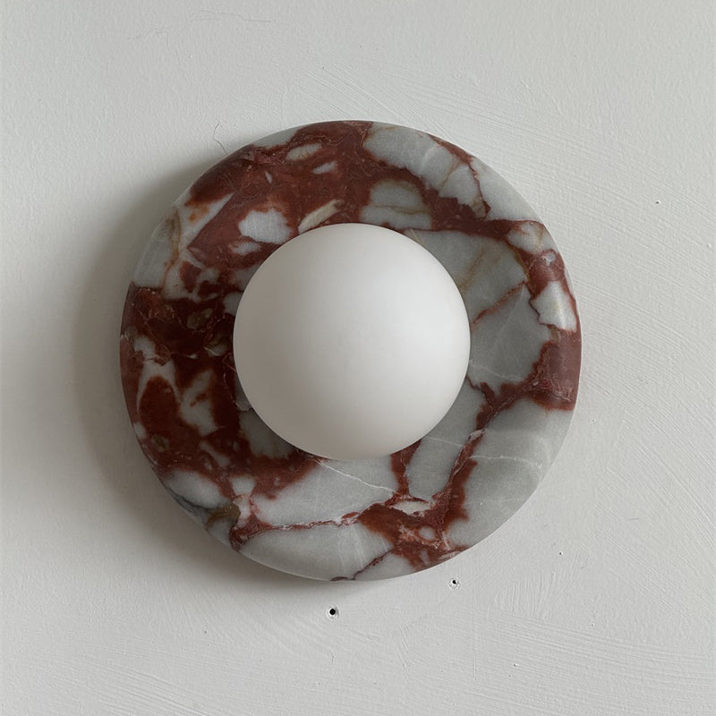 Dojan Red Marble Indoor Wall Light