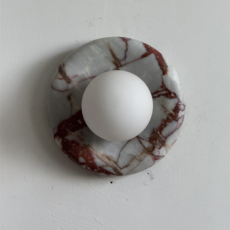 Dojan Red Marble Indoor Wall Light