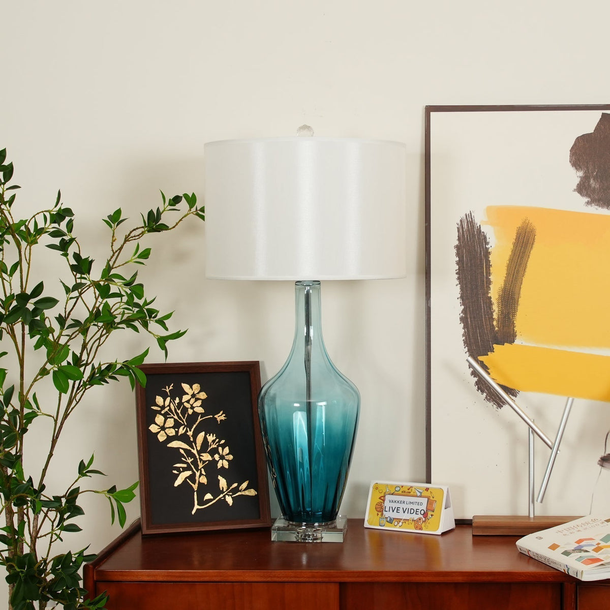 Syphae Glass Table Lamp