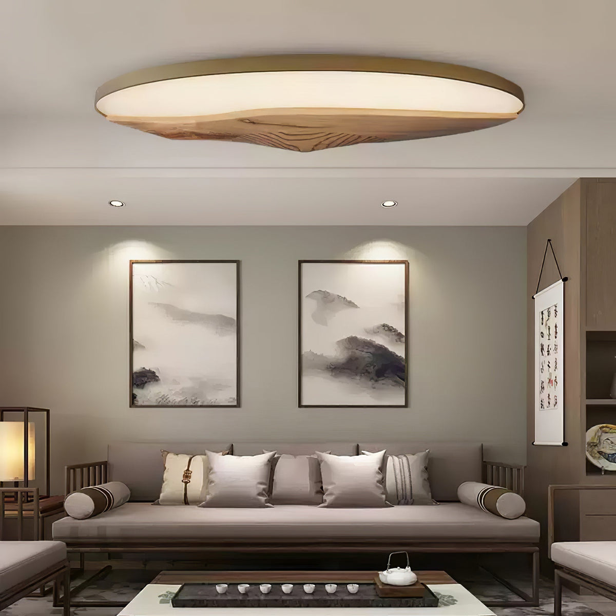 Vishaarae Scandi Wooden Ceiling Light