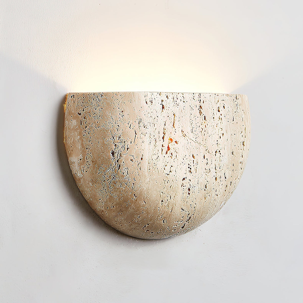 Cuvenarae Modern Minimalist Moon Travertine Wall Lamp