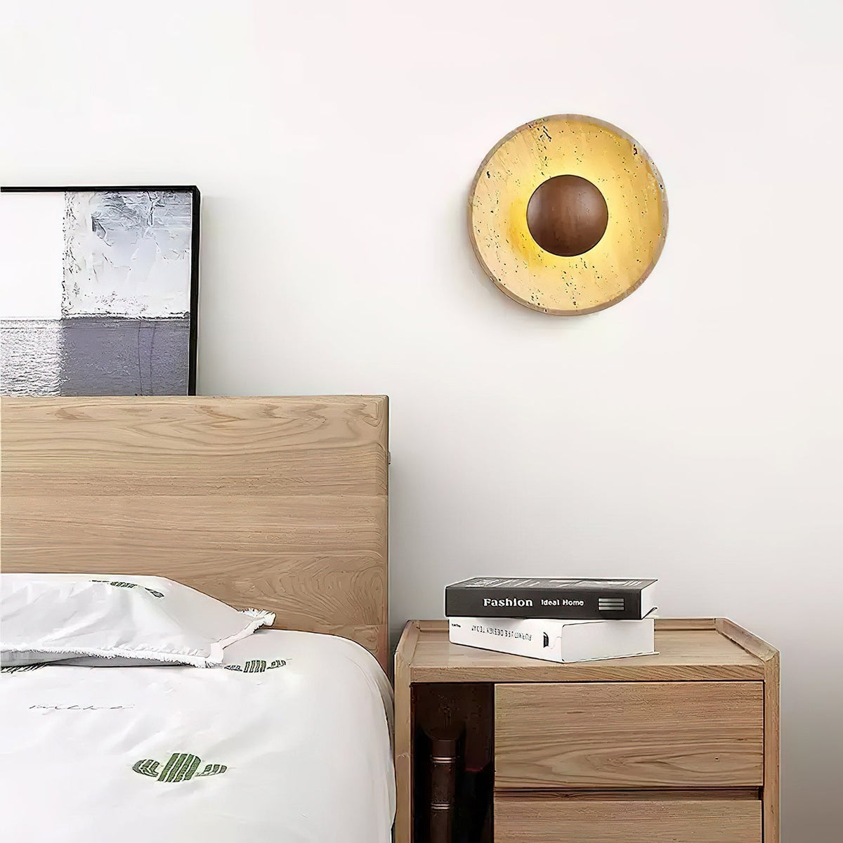 Ulraeia Minimalist Travertine Wall Light