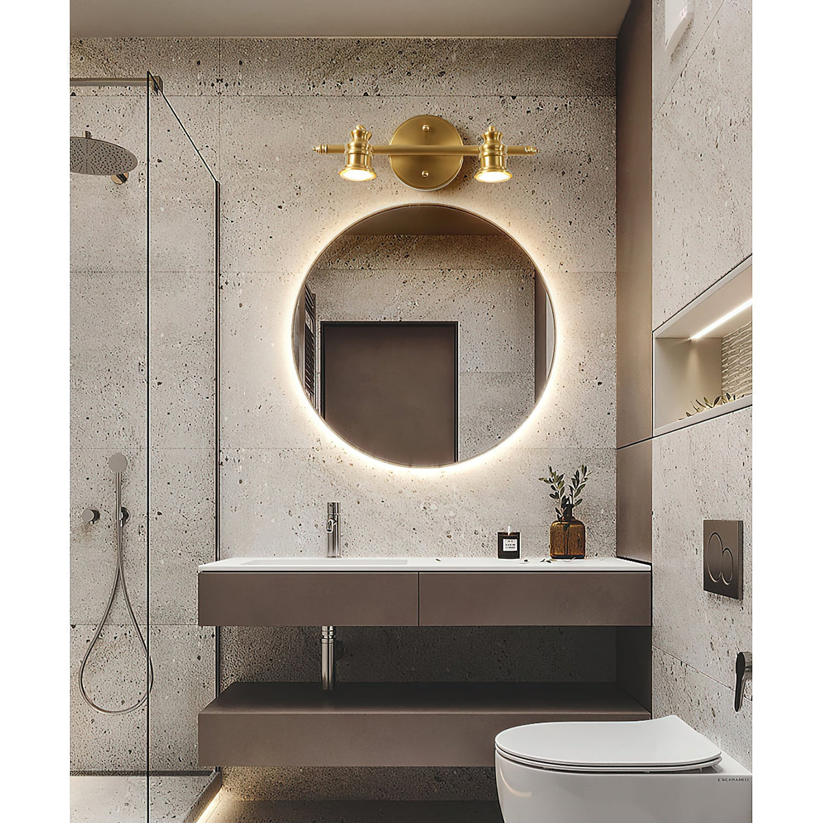 Iaila Brass Indoor Wall Light